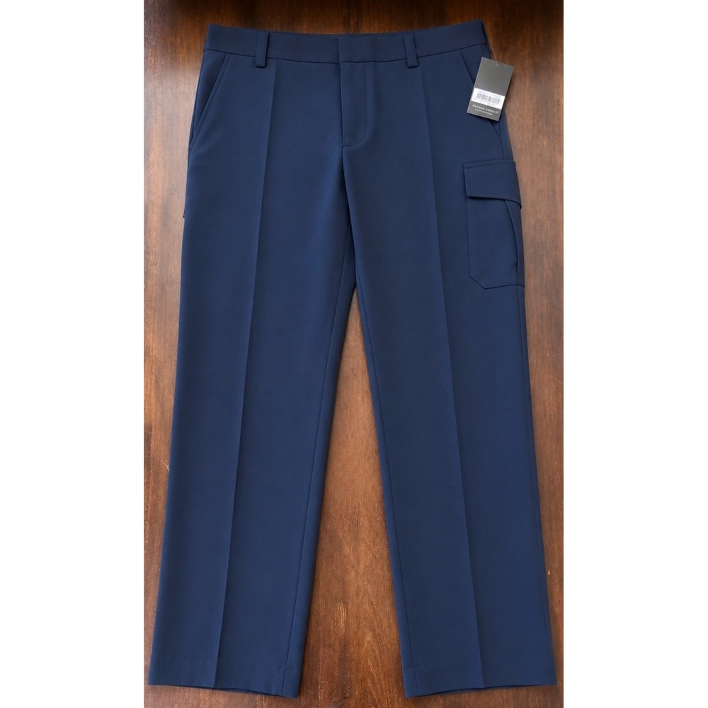 NEW Blauer Pants Mens 44x34 Cargo  Navy Blue Side Pocket Trousers Uniform